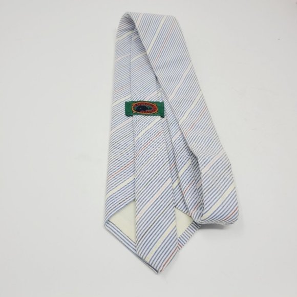 Boston Traders | Summer Seersucker Striped Tie - Picture 8 of 8